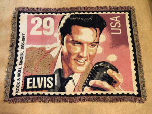 Elvis frimærke tæppe