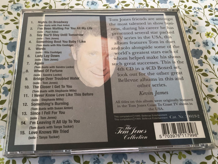 Tom Jones Friends the blue album