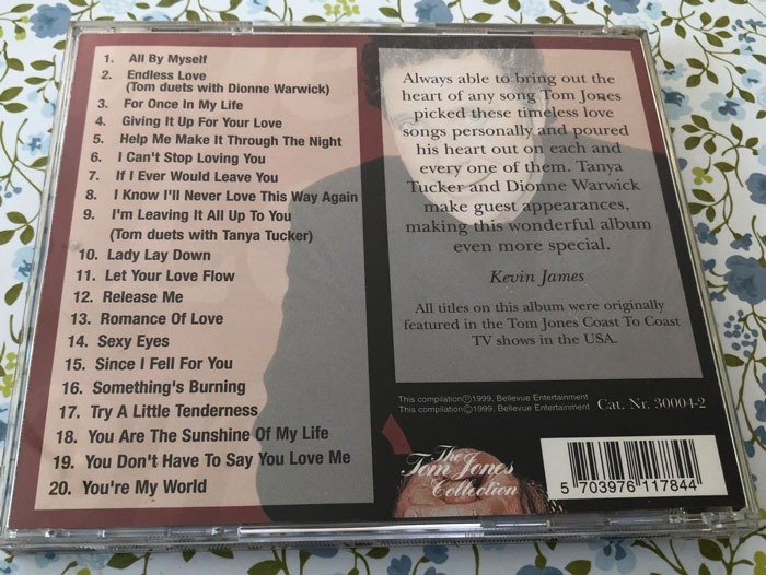 Tom Jones the love songs
