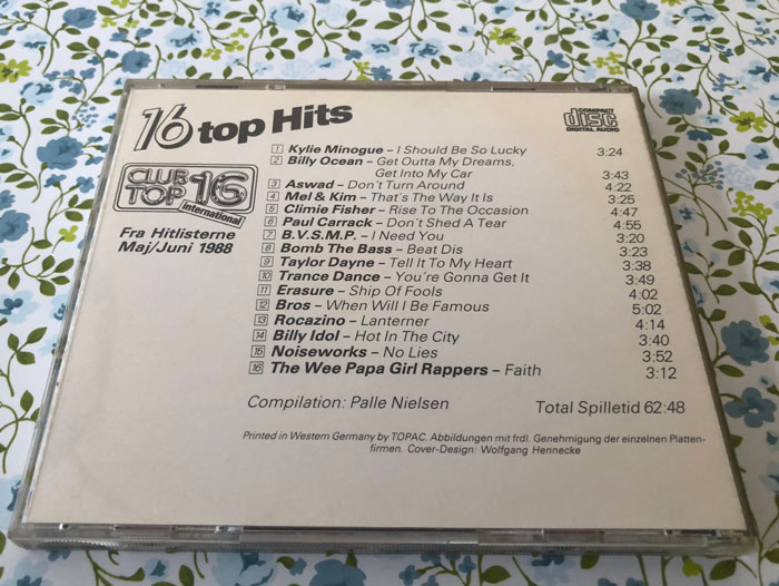 Club top 16 maj-juni 1988