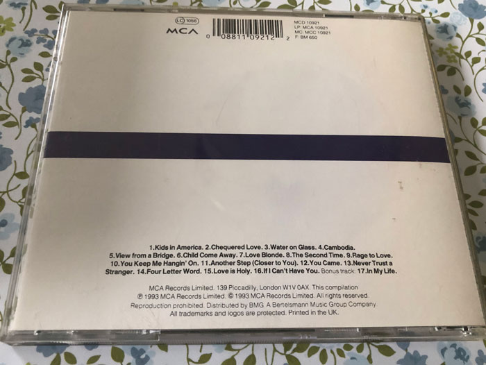 Kim Wilde The singles collection 1981-1993