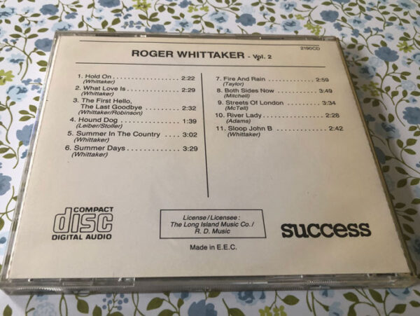 Roger Whitaker Greatest hits live vol 2