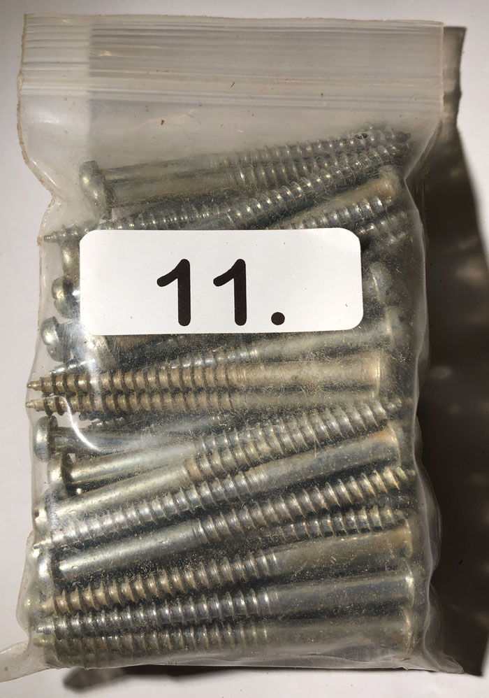 Panhoved ligekærv skruer