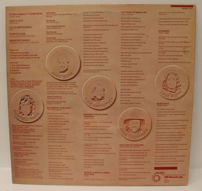 LP-16B Manfred Mann's Earth Band The Roaring Silence