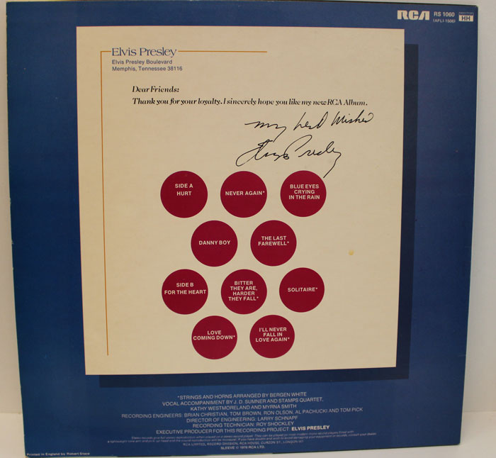 LP-82B From Elvis Presley Boulevard, Memphis, Tennessee