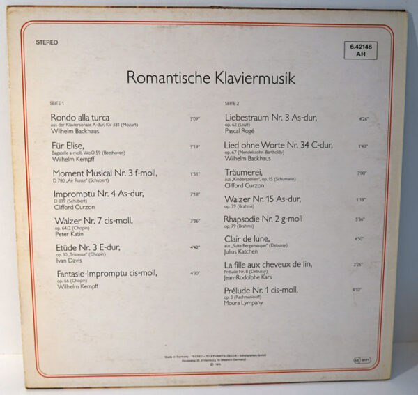 Romantische Klaviermusik