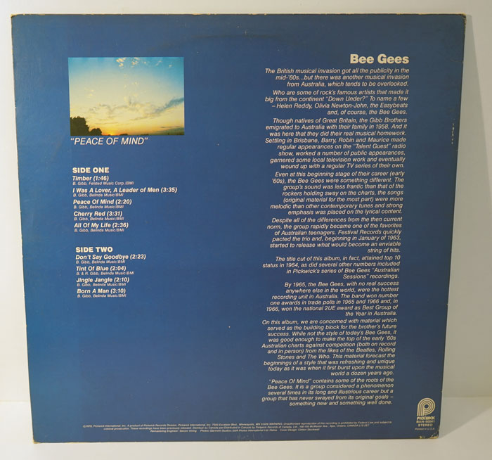 LP-250B Bee Gees – Peace Of Mind