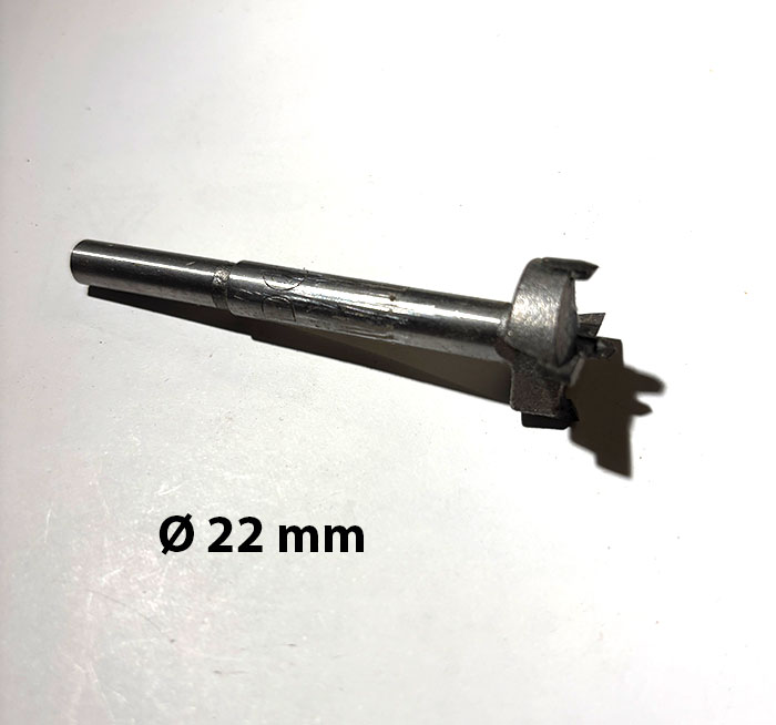 22 mm fostner bor
