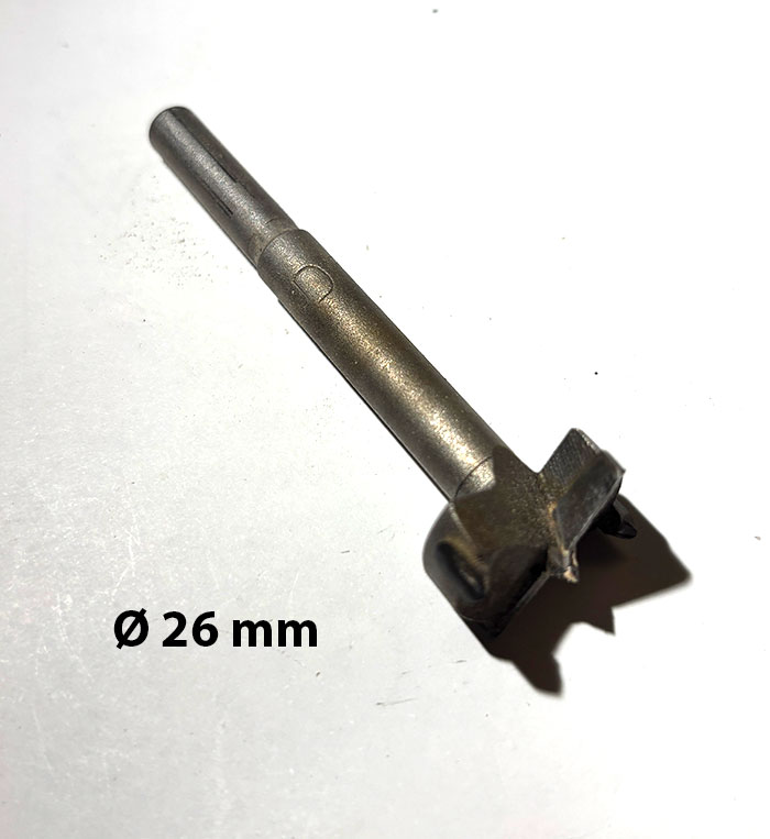 26 mm fostner bor