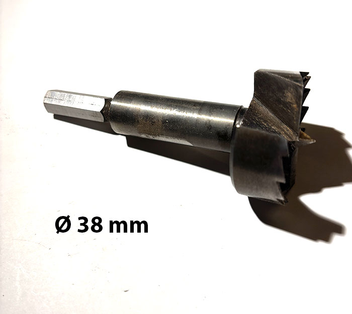 38 mm fostner bor