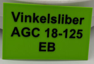 Festool systainer skilt AGC 18-125