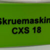 Systainer skilt CXS-18