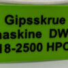 DWC-18-2500-HPC Systainer skilt DWC-18-2500-HPC