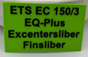 Festool systainer skilt ETS EC 150/3 fin