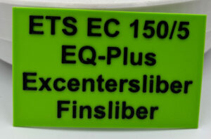 Festool systainer skilt ETS EC 150/5 finsliber
