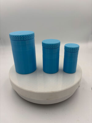3 stk.  3D printet pille bøtter   (Sky blå)