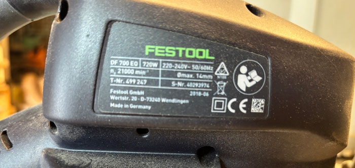 DF700-4 Festool DF700 DOMINO fræser XL