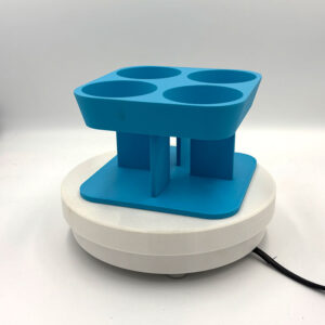 Sennep og ketchup flaske holder i blå