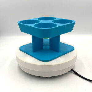 Sennep og ketchup flaske holder i blå