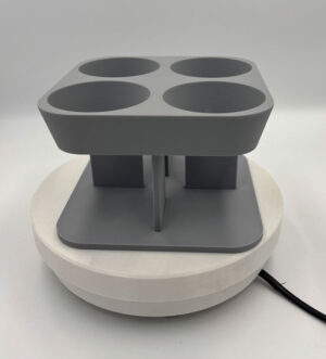 Sennep og ketchup flaske holder i grå