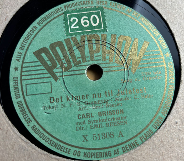 Carl Brisson – Det Kimer Nu Til Julefest / Glade Jul, Dejlige Jul