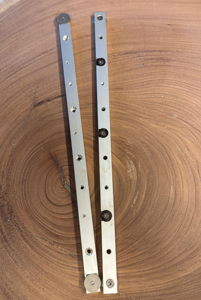 T-track styreskinne 450 mm