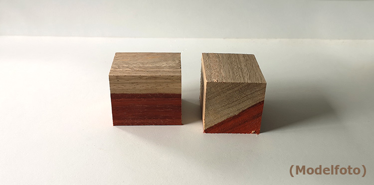 Padauk med splint vinprop klods