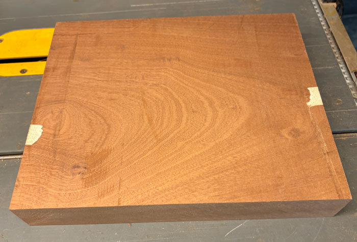 Sapele klods