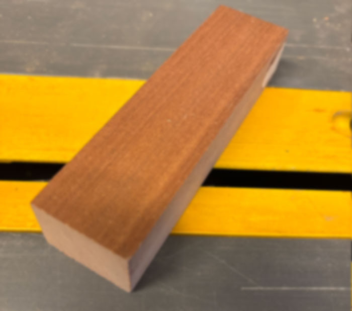 Sapele kniv skæfte