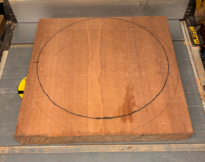 Sapele klods
