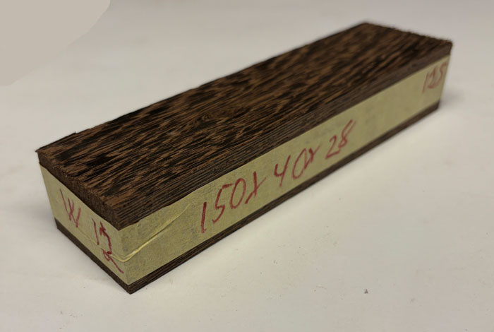 Wenge kniv skæfte