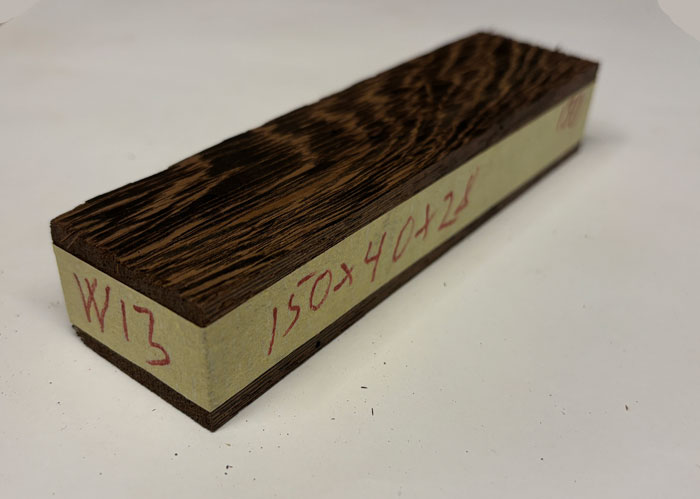 Wenge kniv skæfte