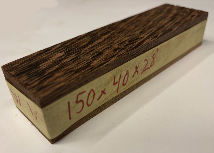 Wenge kniv skæfte