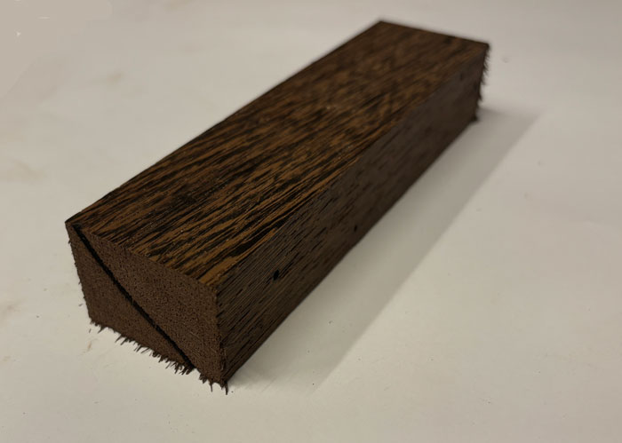 Wenge kniv skæfte