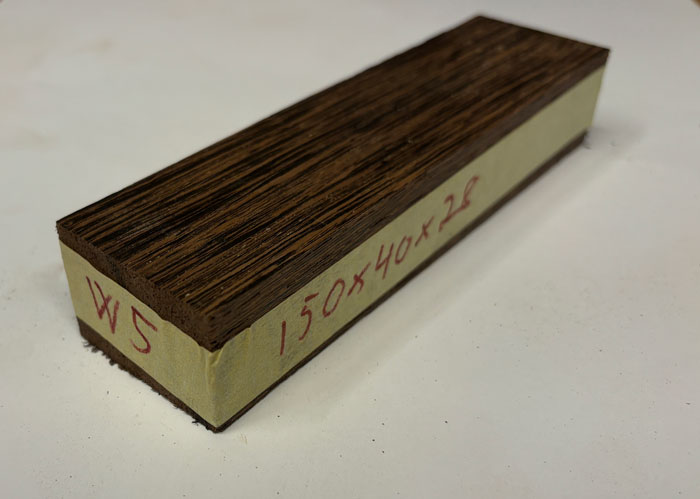 Wenge kniv skæfte